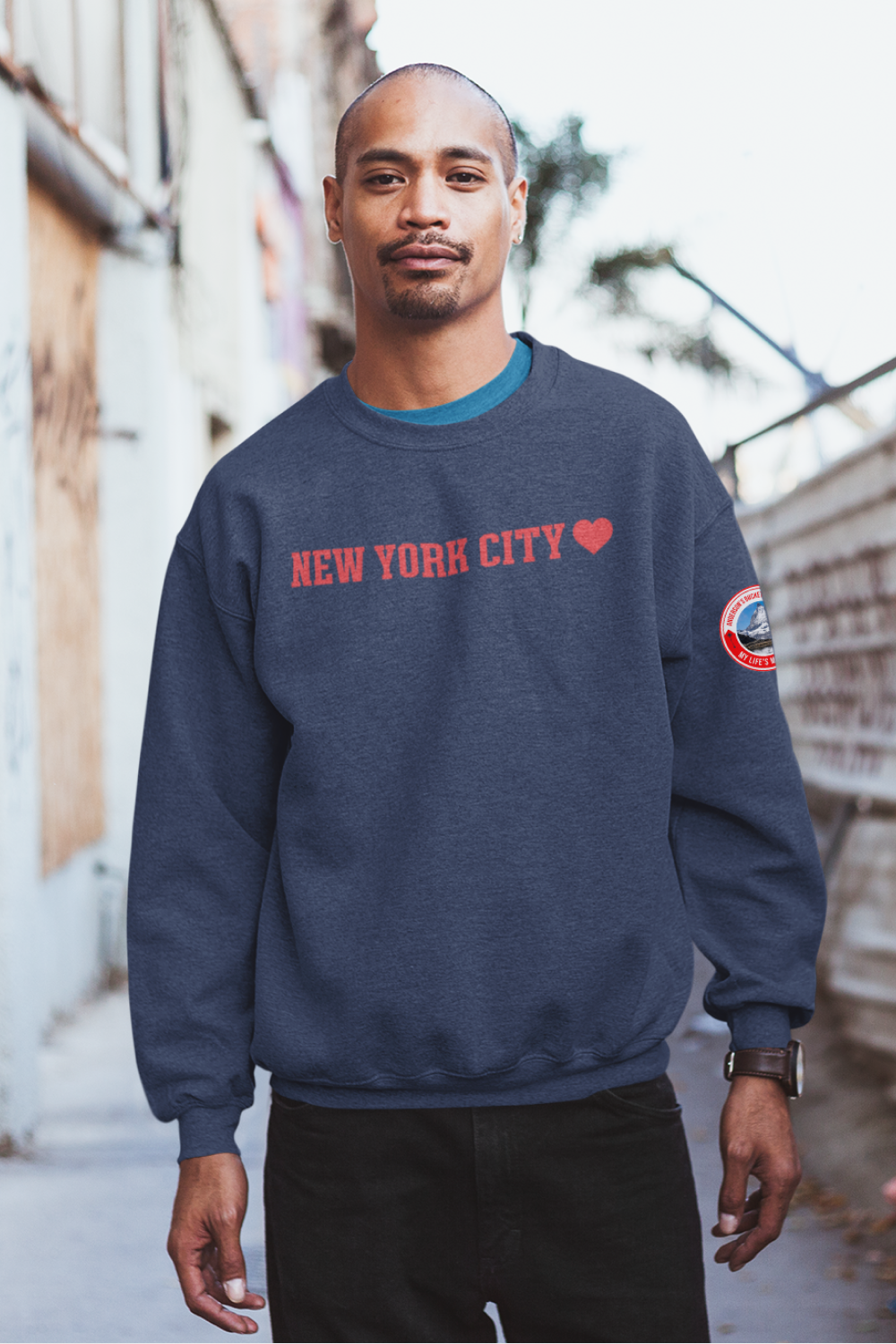 New York City -Blue Crewneck