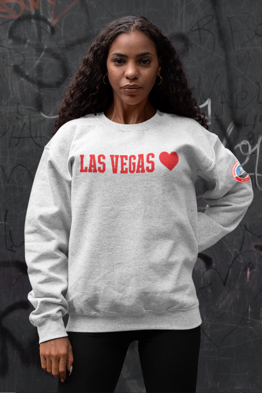 Las Vegas - Gray Crewneck