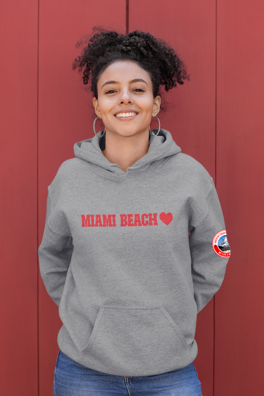 Miami Beach - Gray Hoodie