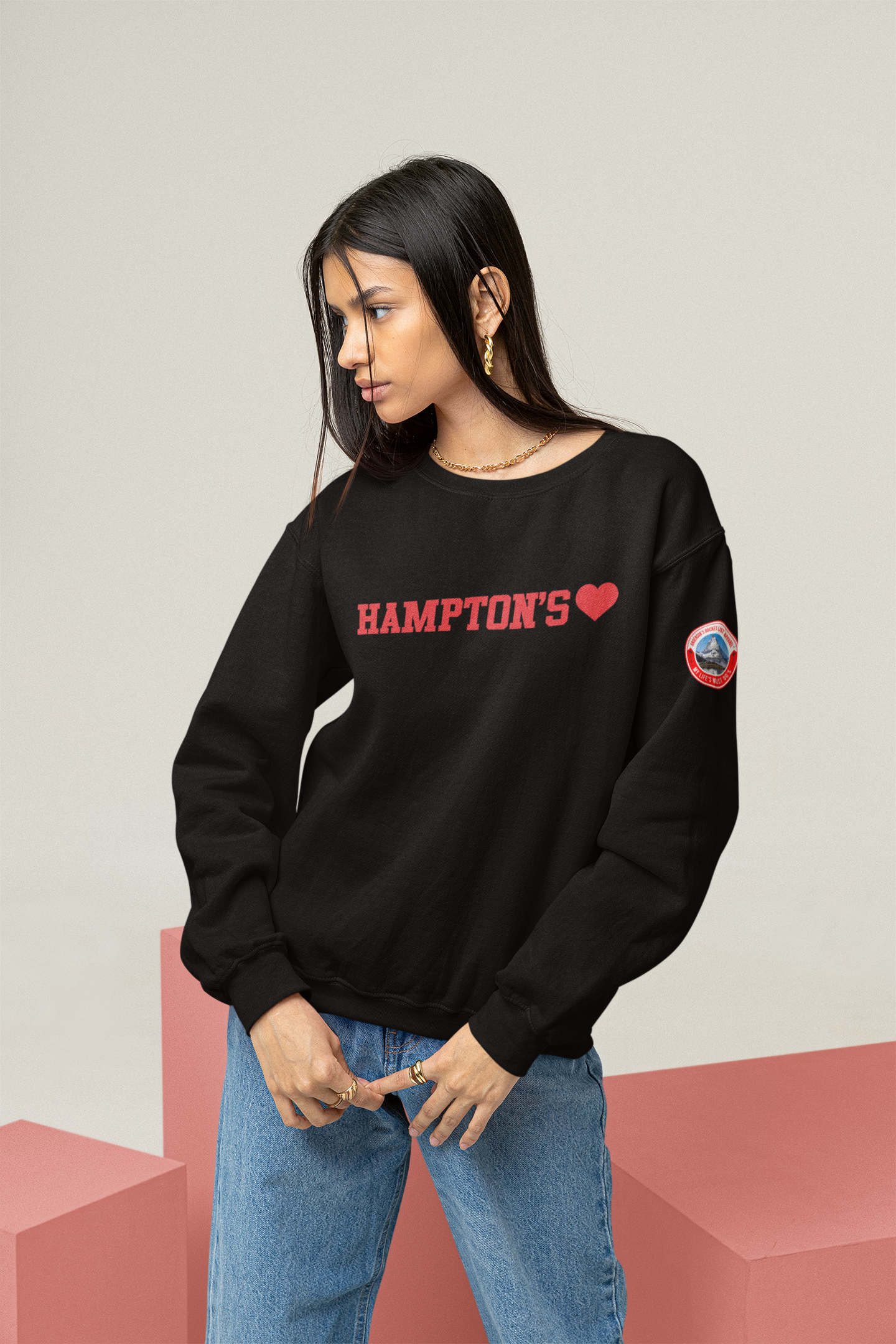 Hampton's - Blue Crewneck - Anderson Apparel Group  