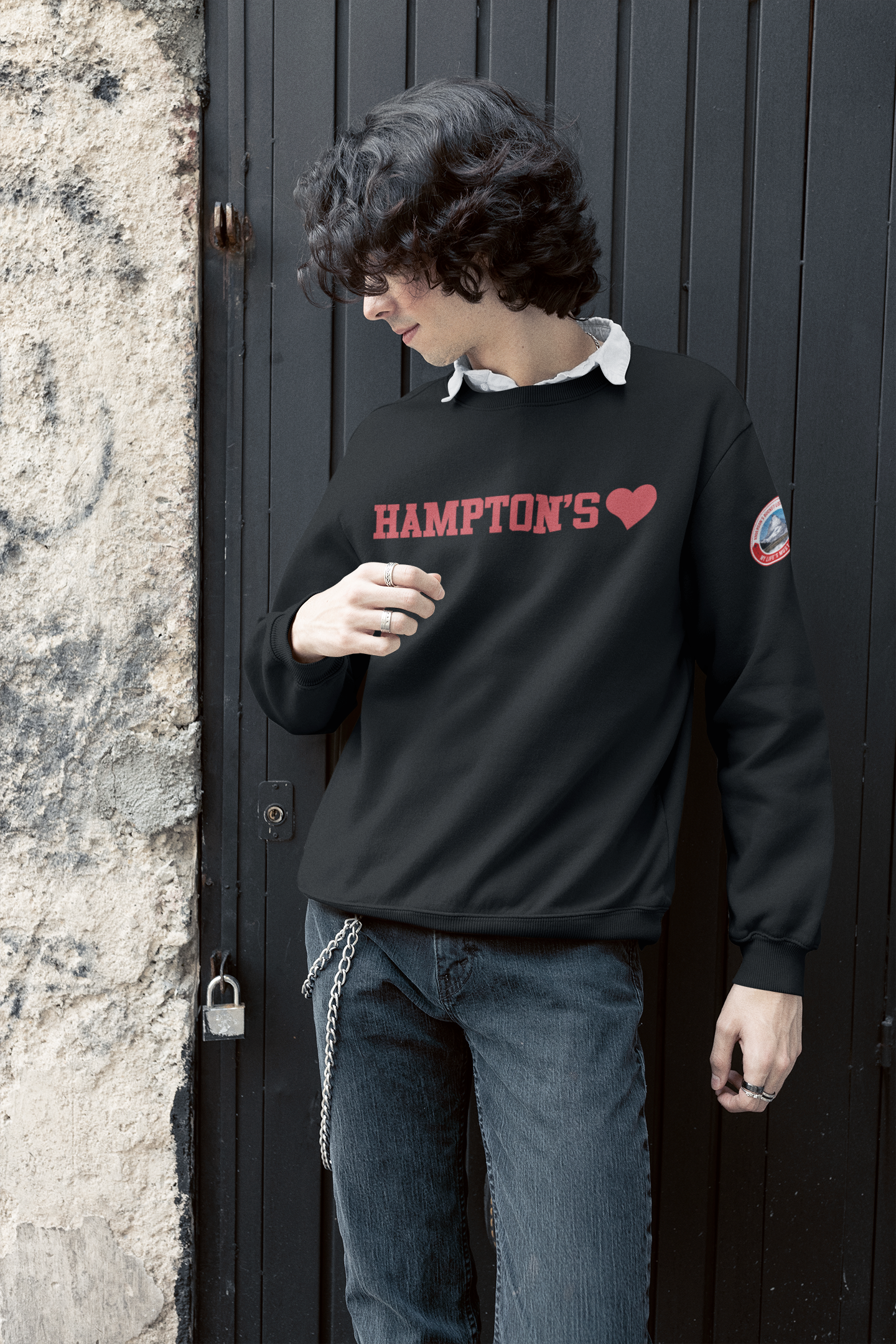 Hampton's - Blue Crewneck - Anderson Apparel Group  