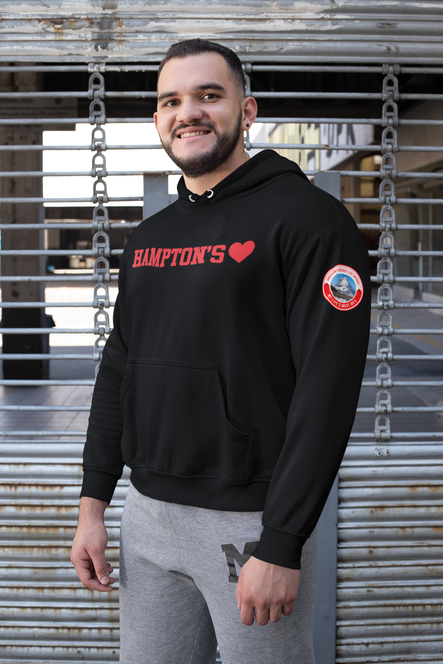 Hampton's - Black Hoodie