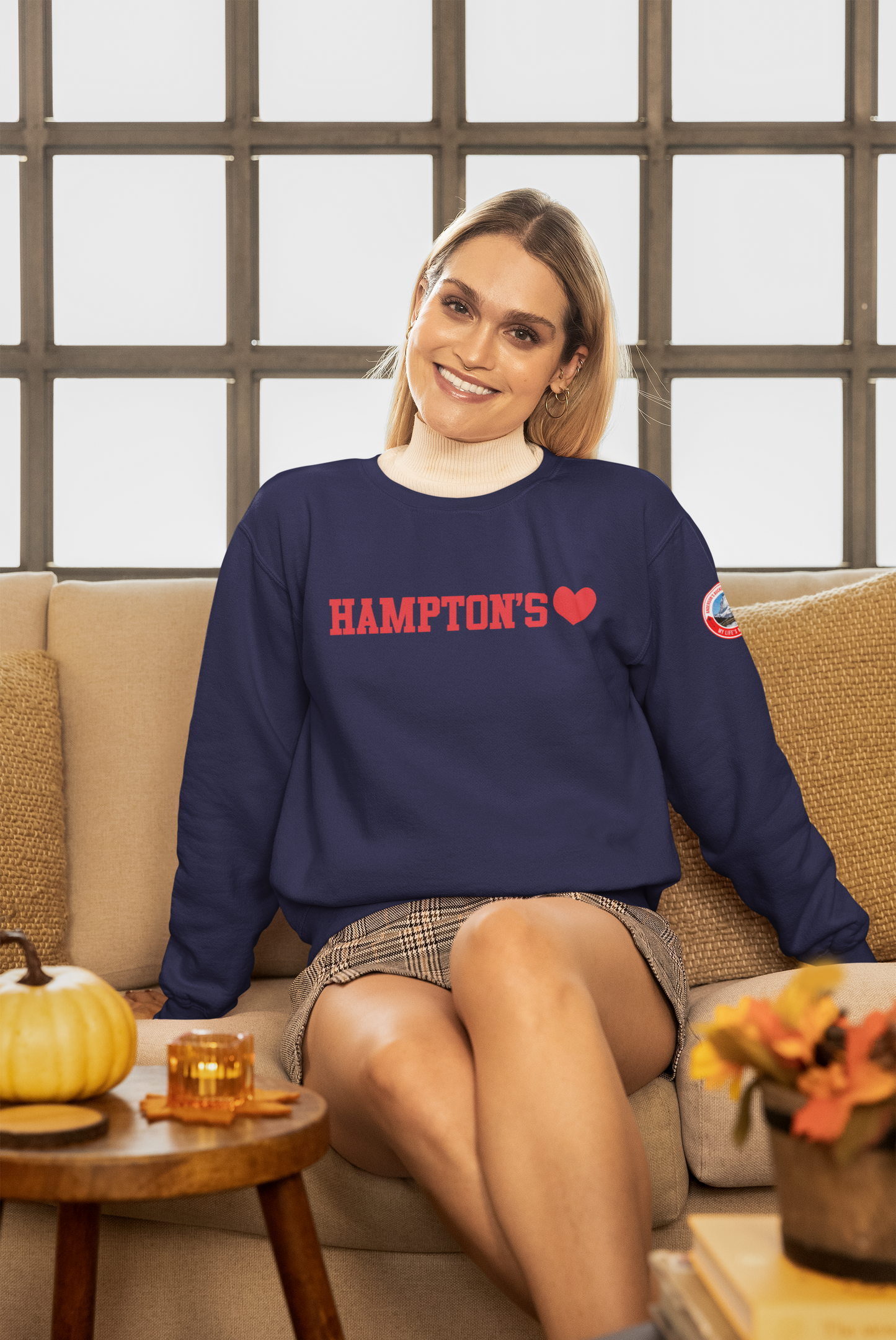 Hampton's - Blue Crewneck - Anderson Apparel Group  