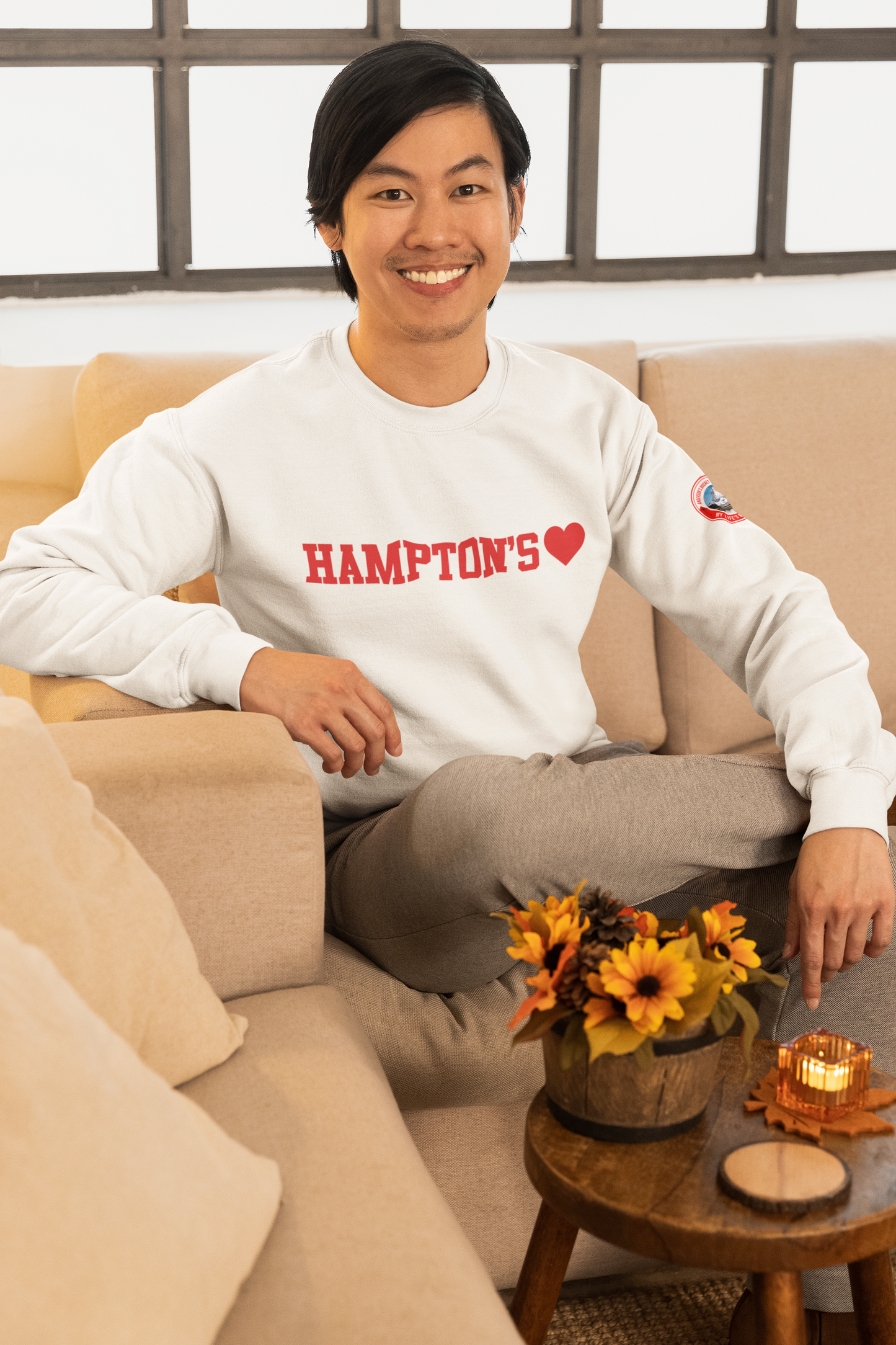 Hampton's - Blue Crewneck - Anderson Apparel Group  