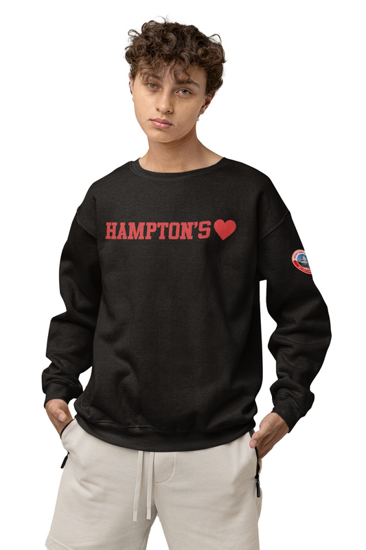 Hampton's - Black Crewneck