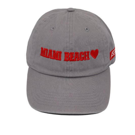 Miami Beach - Gray Baseball Caps