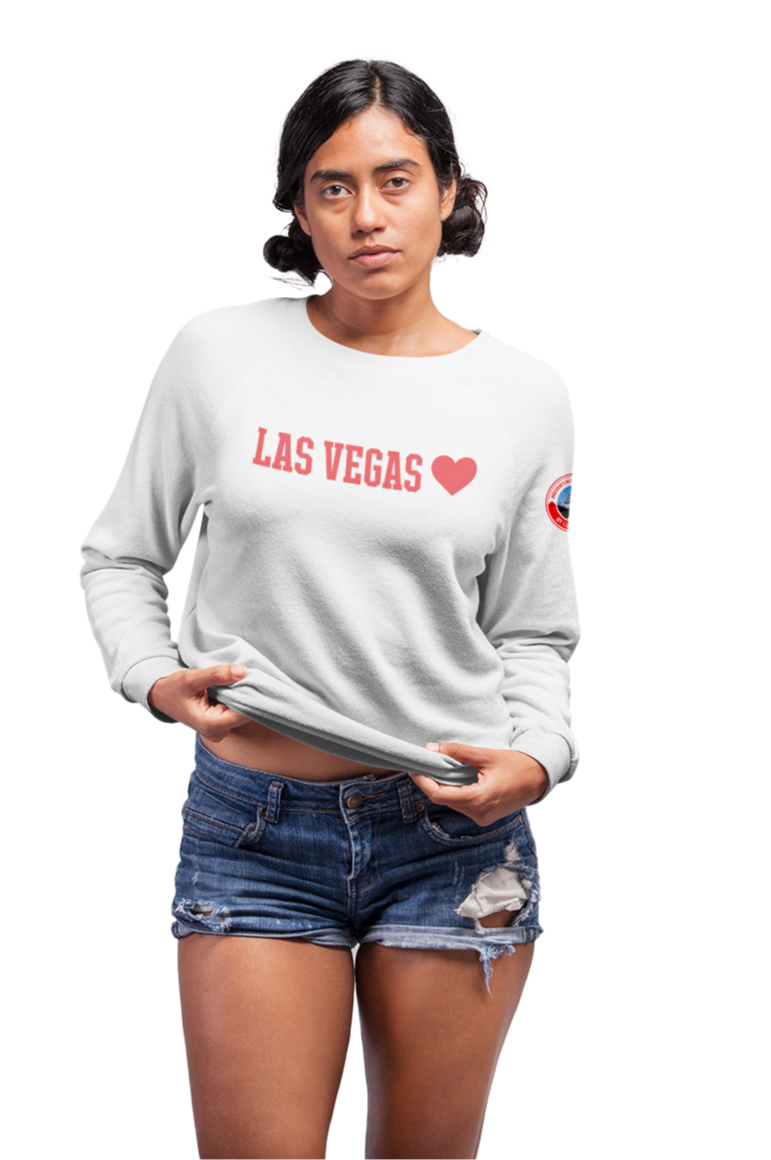Las Vegas - White Crewneck