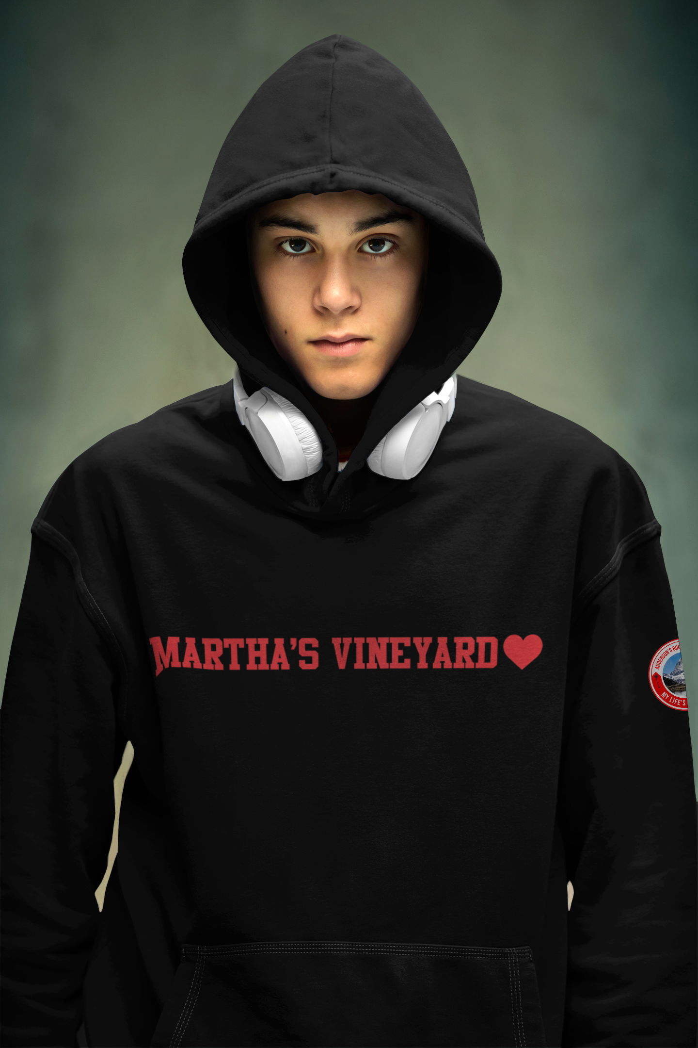 Martha's Vineyard - Black Hoodies