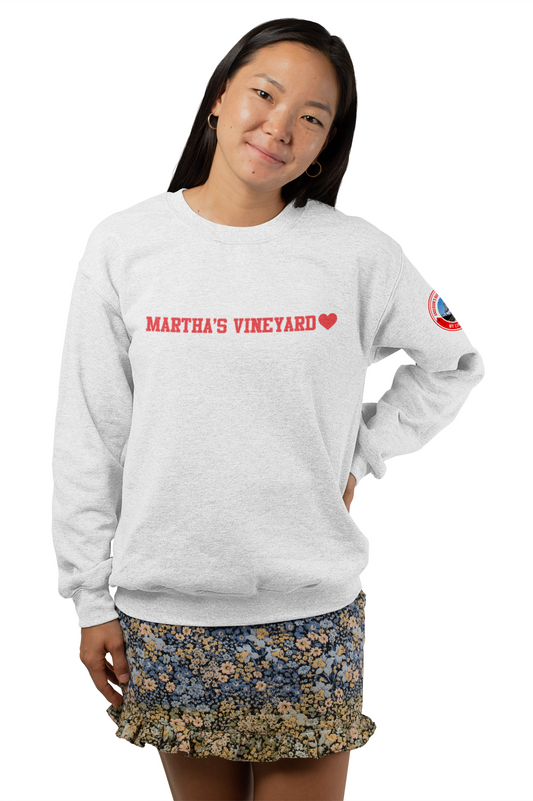Martha's Vineyard - White Crewneck