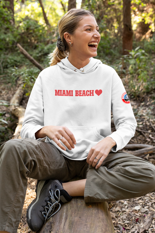 Miami Beach - White Hoodie