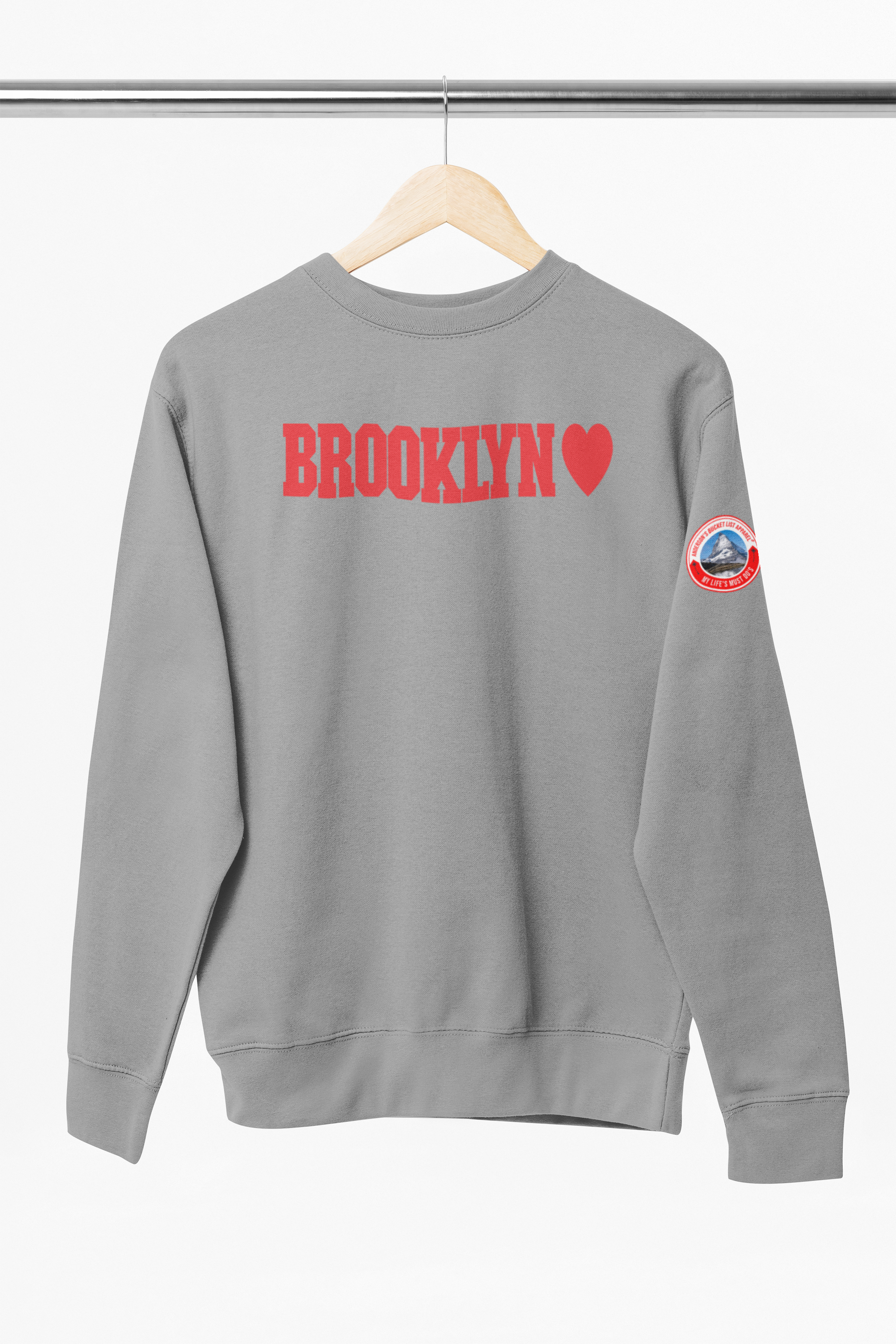 Brooklyn - Gray Crewneck