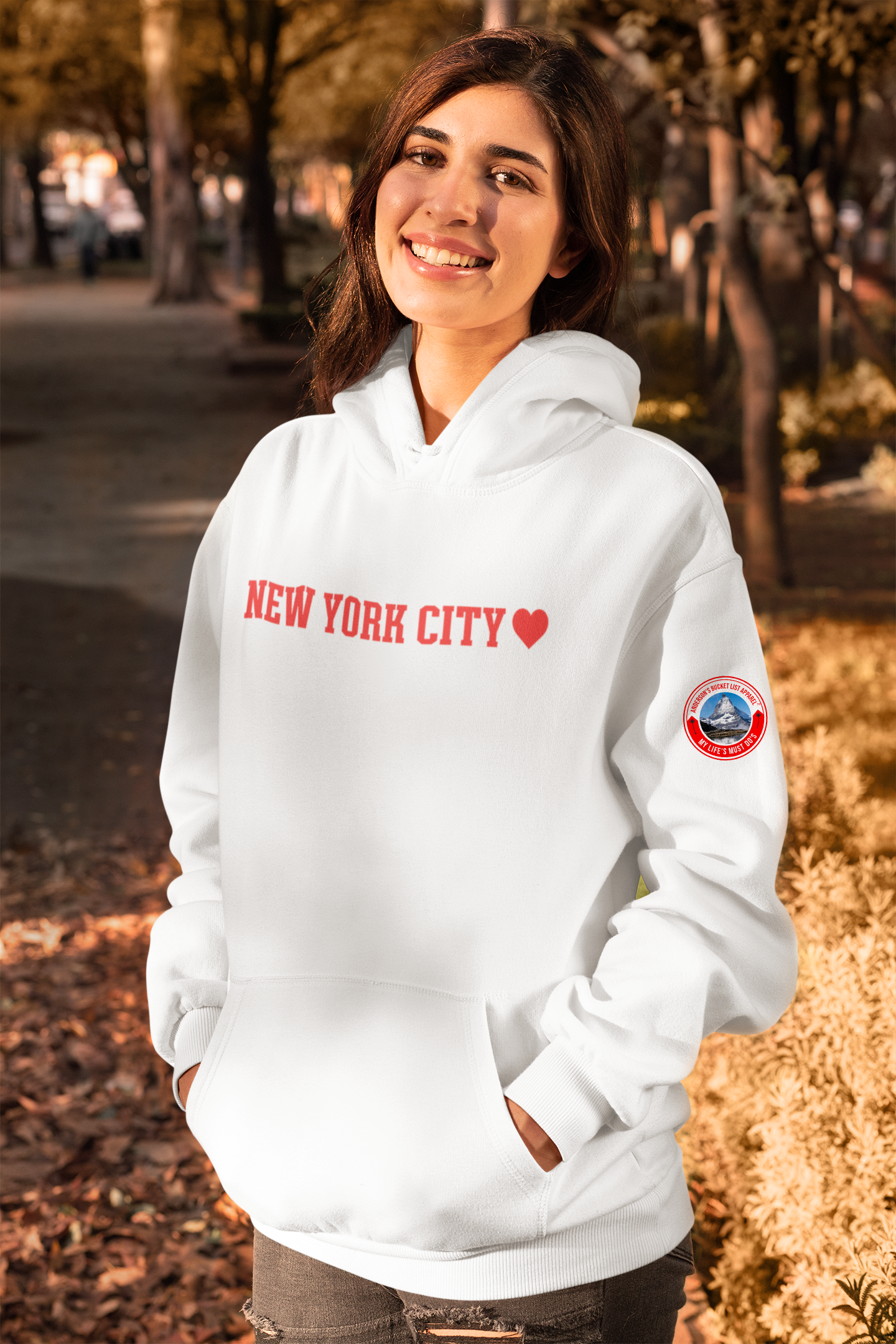 New York City - White Hoodie