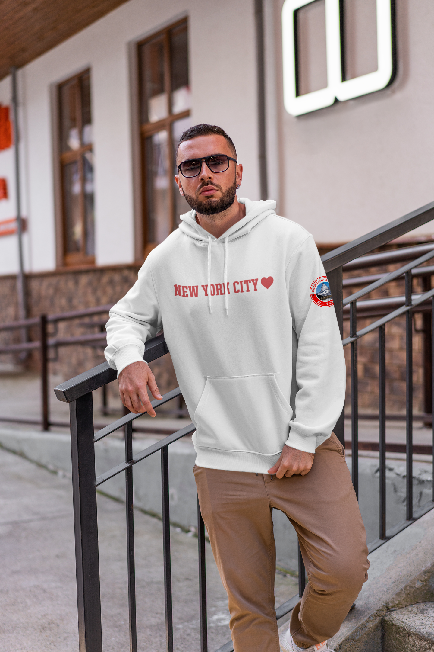 New York City - Gray Hoodie